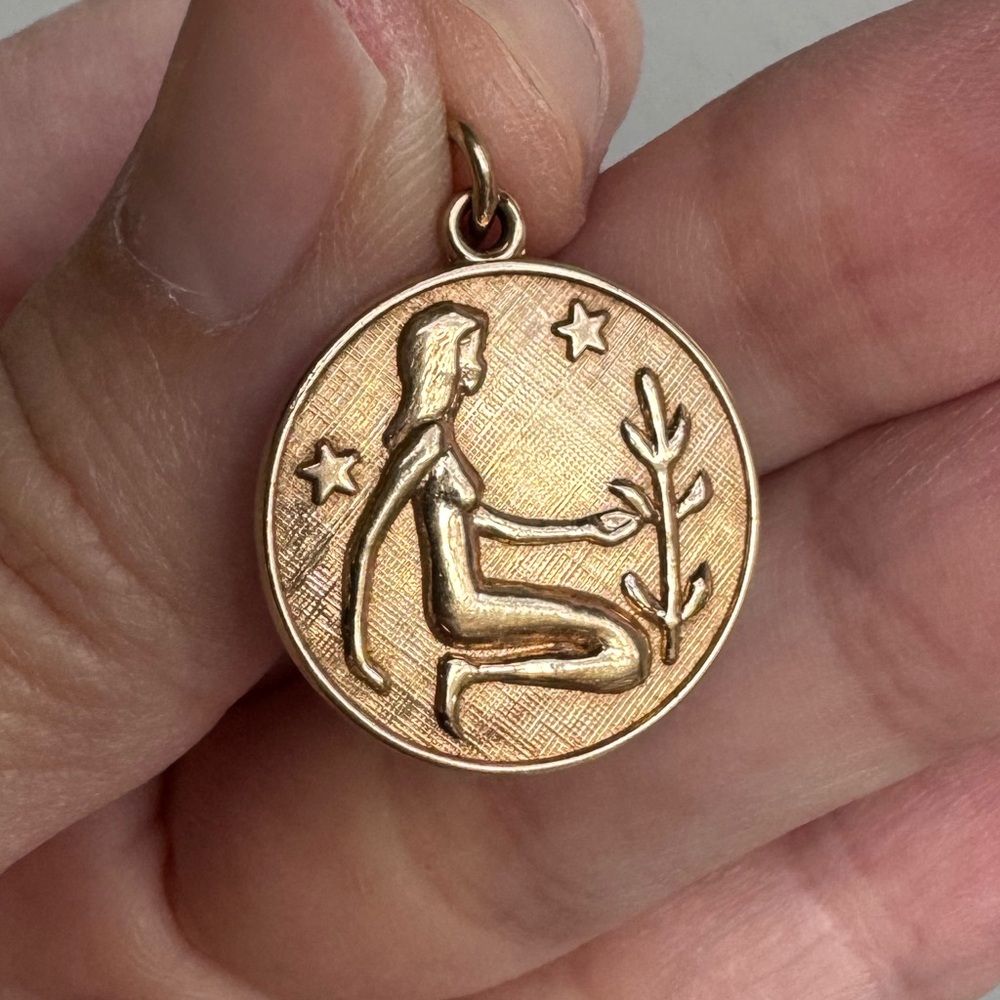 Vintage 10K Rembrandt Virgo Charm